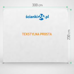 Ścianka tekstylna - wymiary grafiki | scianki24.pl